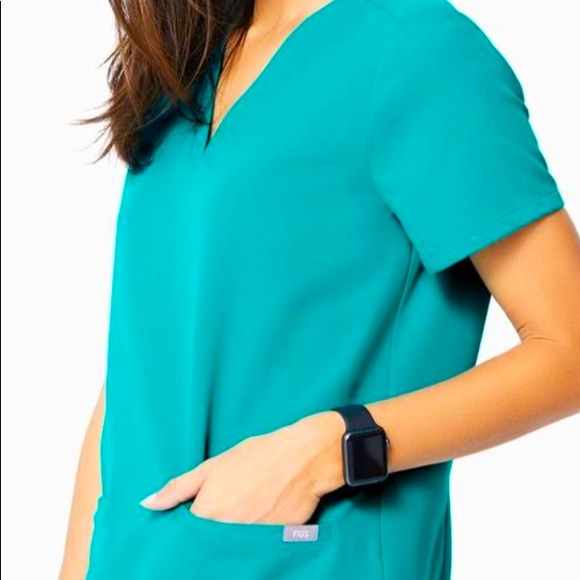 Figs teal casma xl, new
